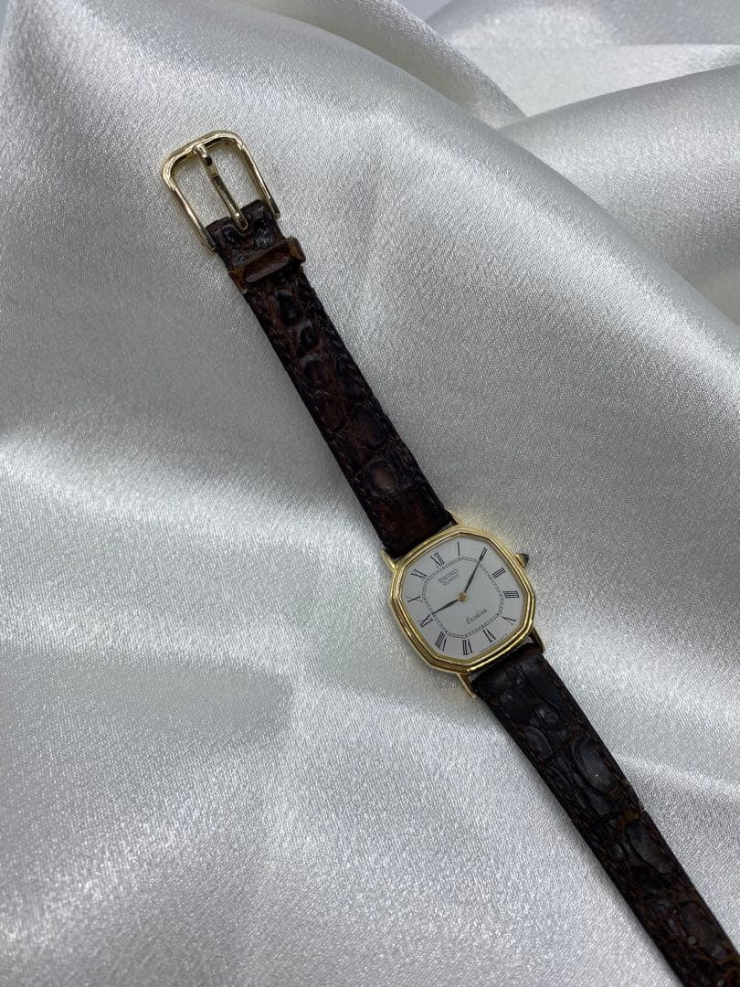 電池交換済　SEIKO 2320-6600 10K 10金　エクセリーヌ