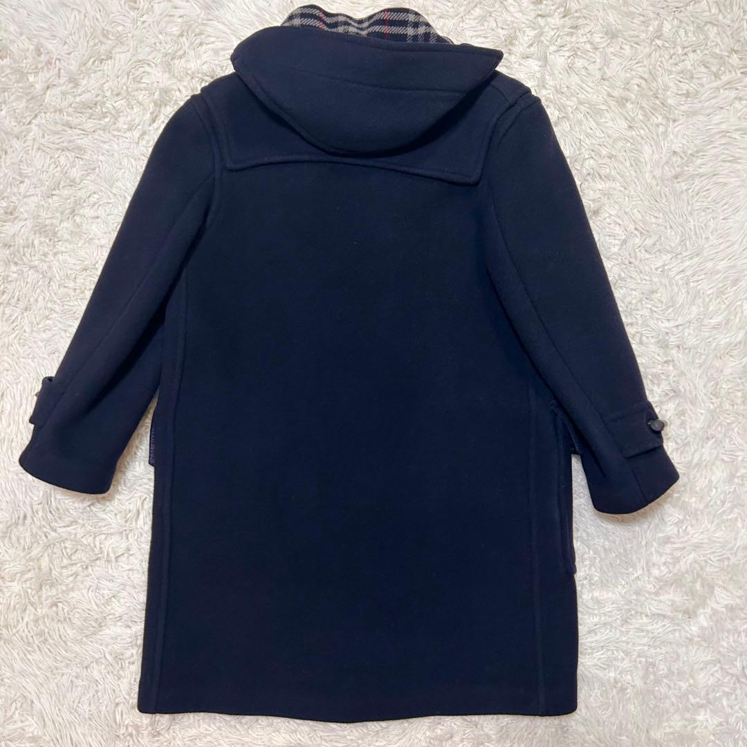 BURBERRY バーバリー　ダッフルコート　ノバチェック　ネイビーフリーサイズ