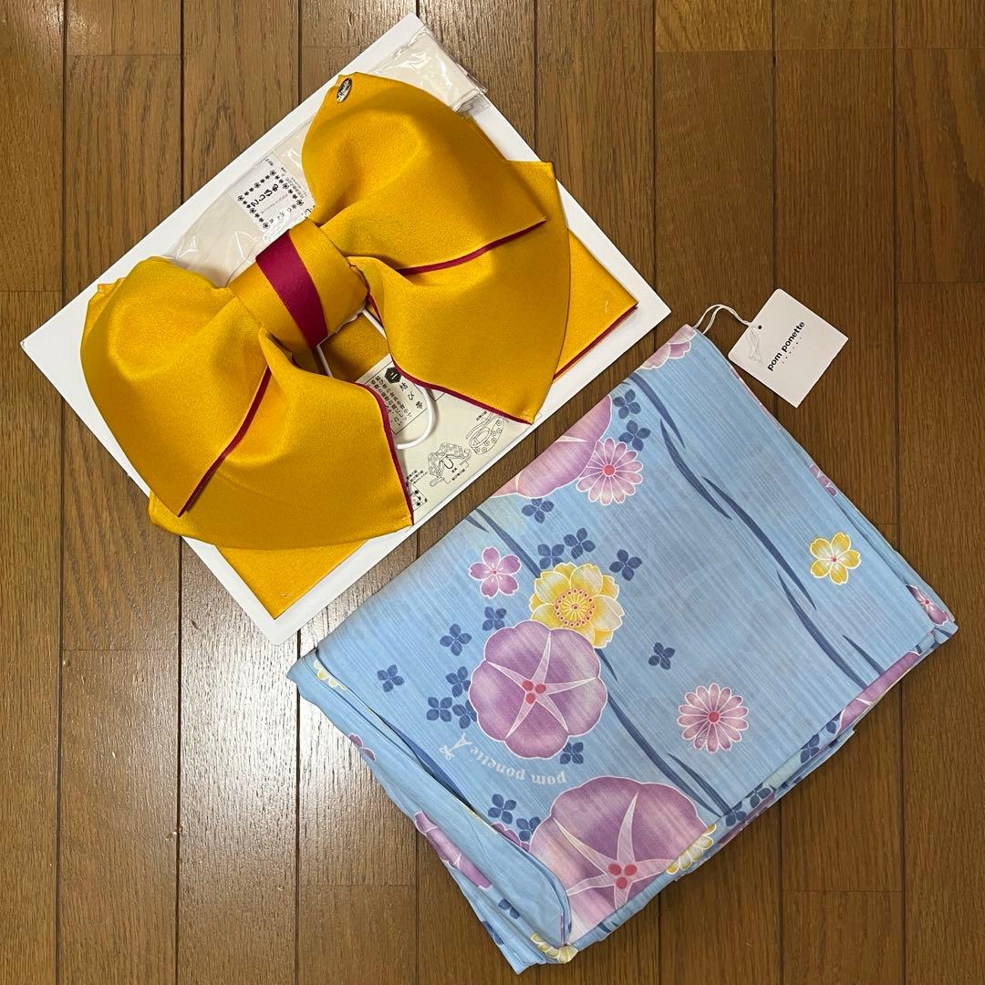pomponette ポンポネットジュニア　浴衣　ゆかた（新品160）