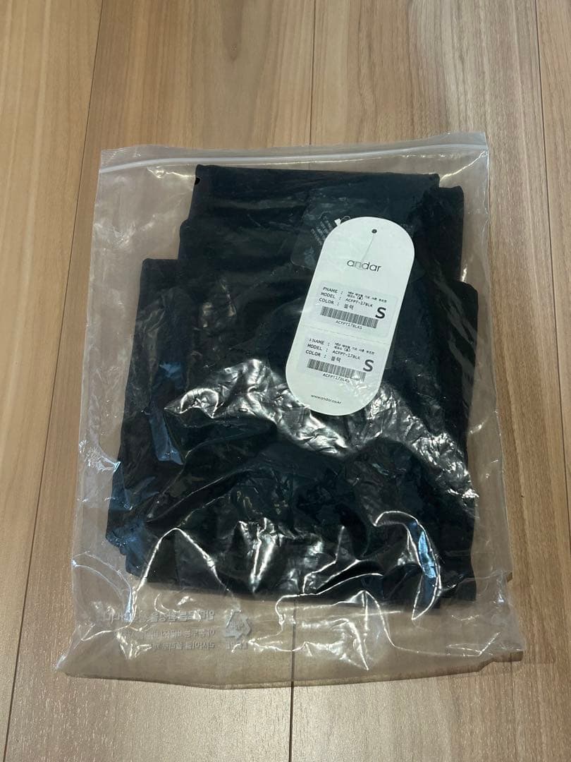 り*ご様 andar アンダール 裏起毛 フレアレギンス ブラック Sサイズ ロ