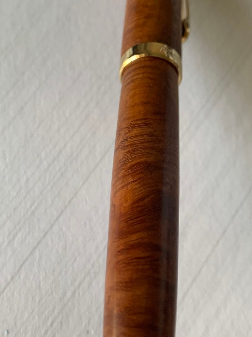 PLATINUM 万年筆 木軸 14Kペン先