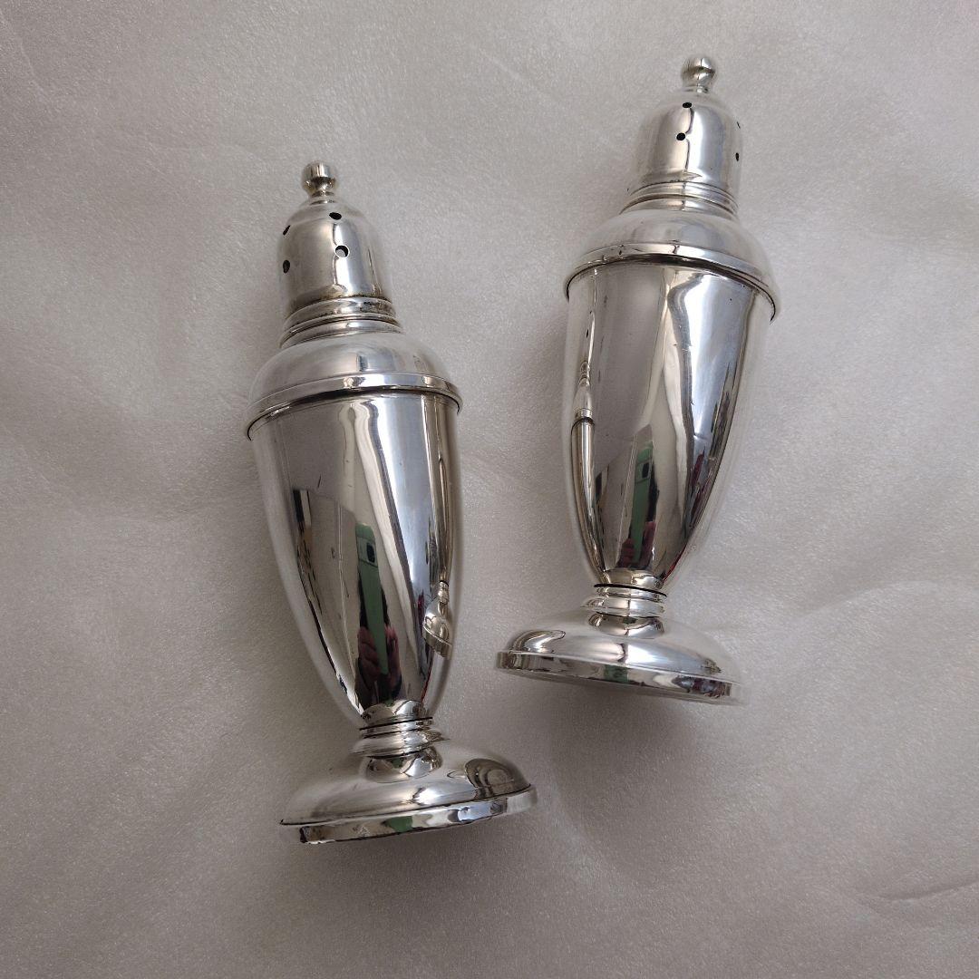 リード＆バートン シルバー　塩胡椒入れ 2個セット　ヴィンテージ