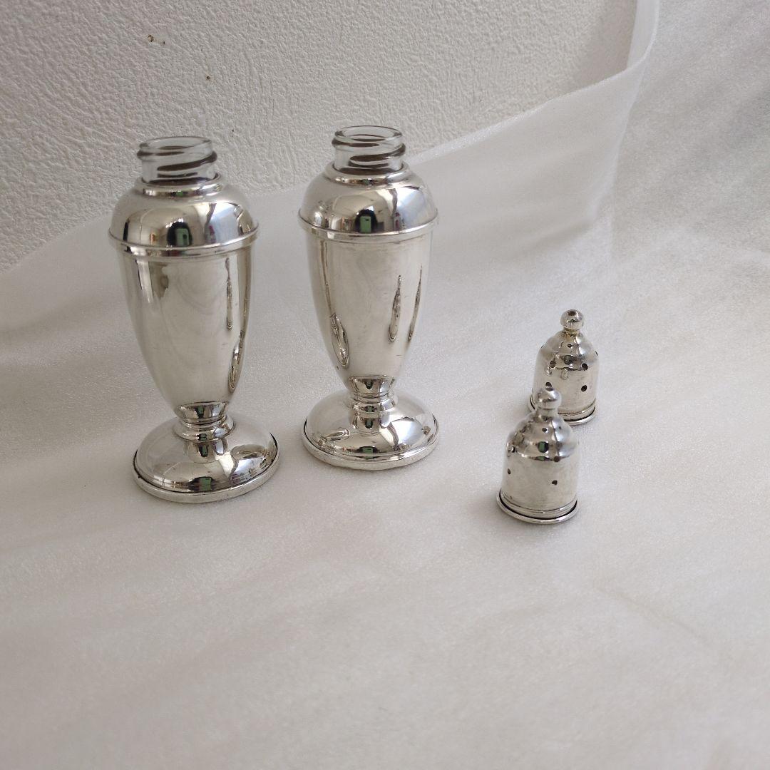 リード＆バートン シルバー　塩胡椒入れ 2個セット　ヴィンテージ