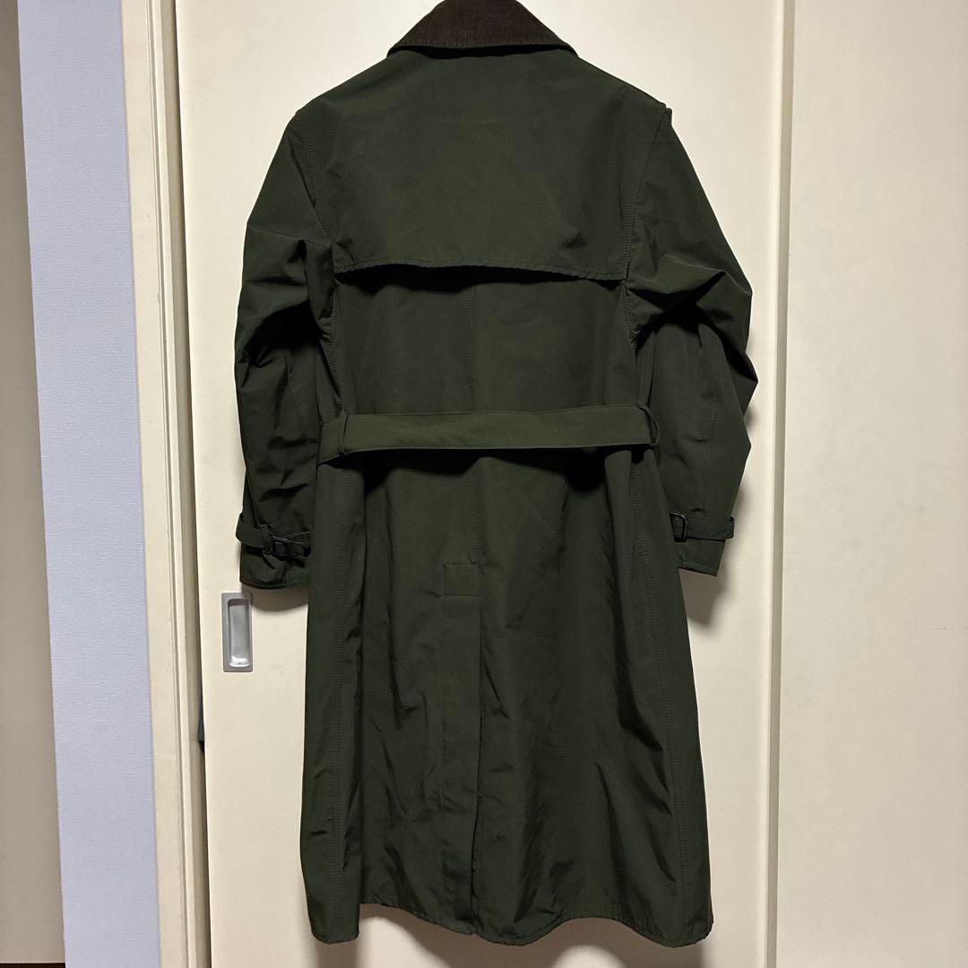 【美品】Barbour バブアー 2LAYER トレンチコート オリーブ 38