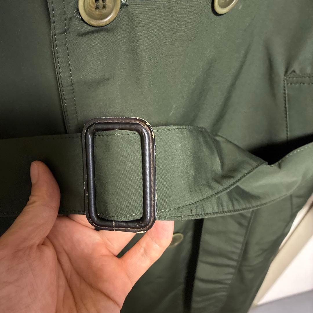 【美品】Barbour バブアー 2LAYER トレンチコート オリーブ 38