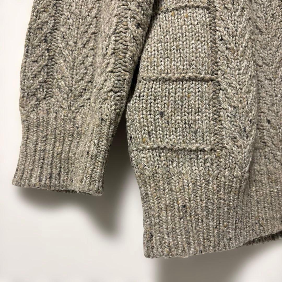 ARCHI アーキ　ケーブルニット　デザインニット　アルパカ混　ゆったりニット