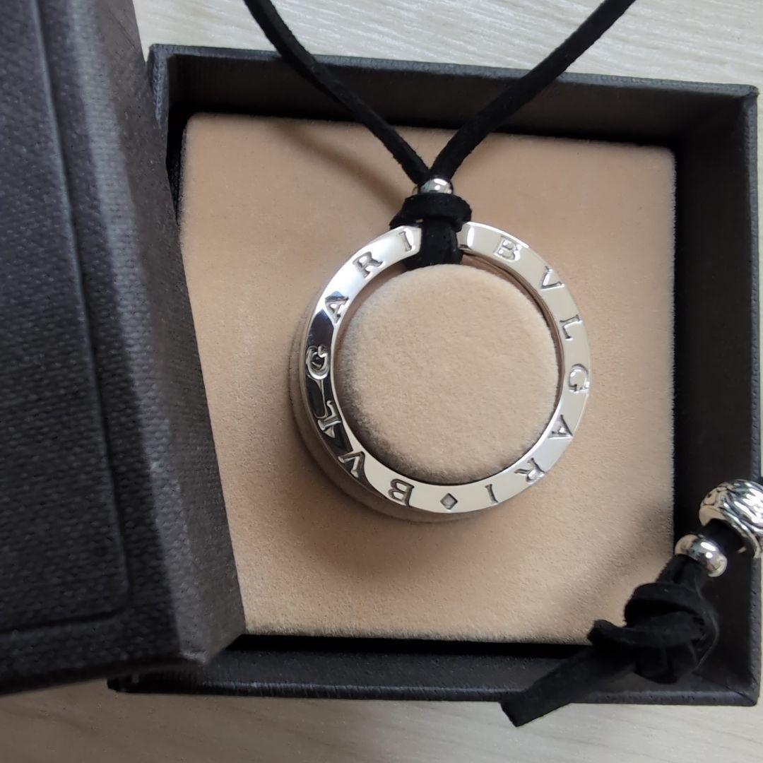 美品 BVLGARI ブルガリ シルバーキーリングチョーカー ボックスケース付