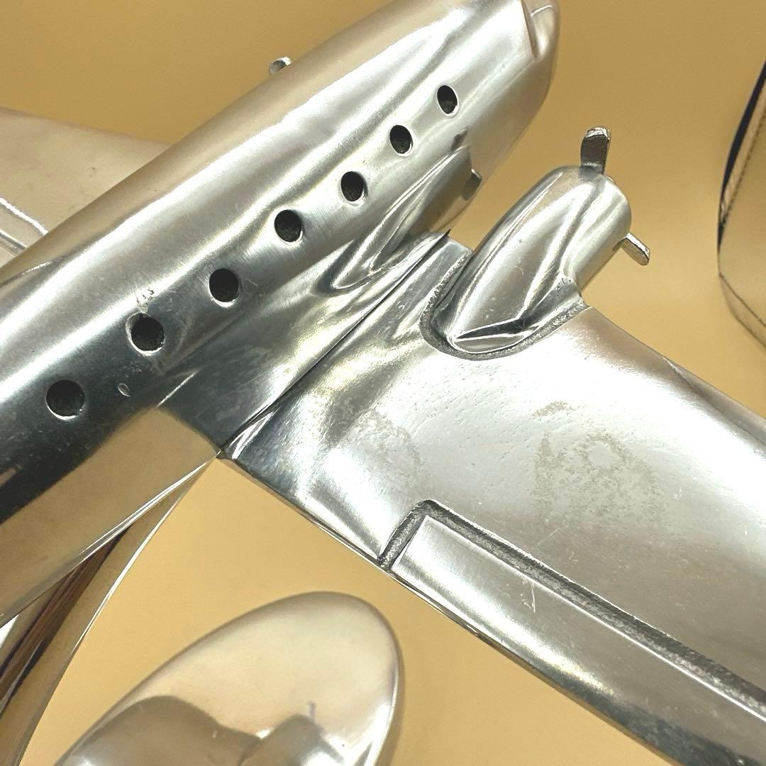 DULTON ダルトン DC-3 plane L 飛行機 アルミ オブジェ 置物