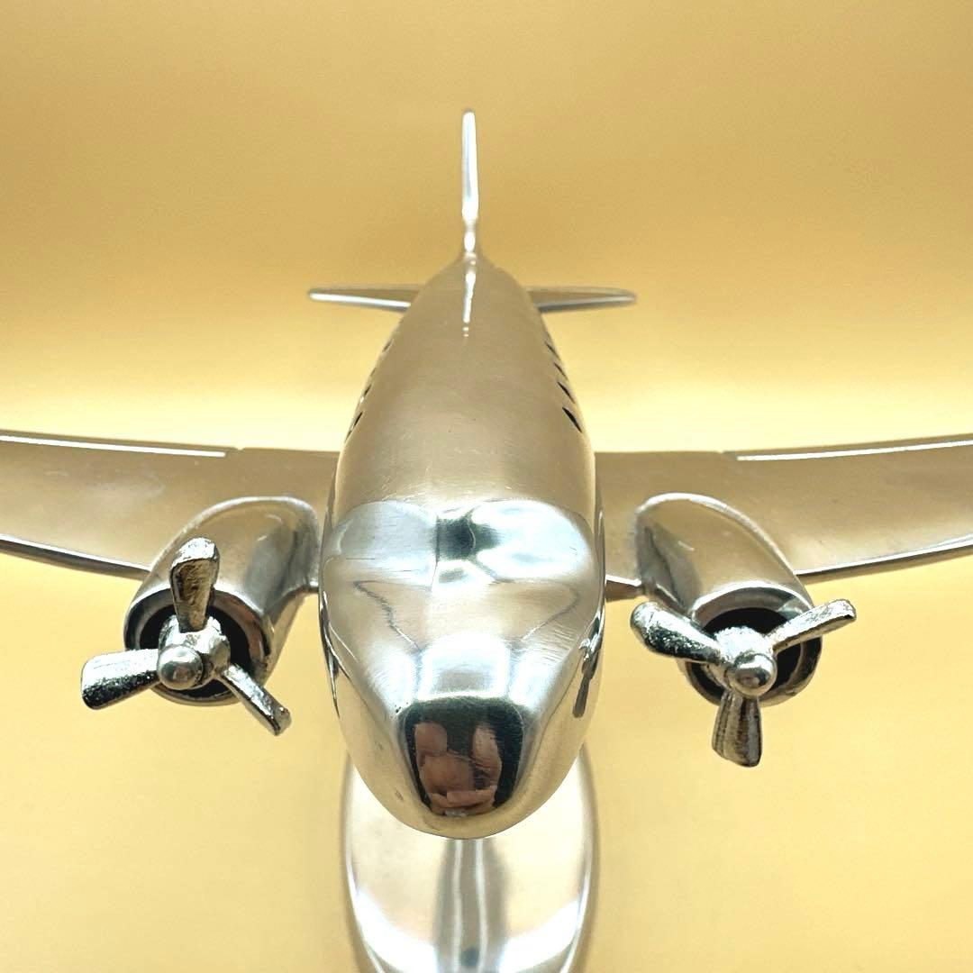 DULTON ダルトン DC-3 plane L 飛行機 アルミ オブジェ 置物