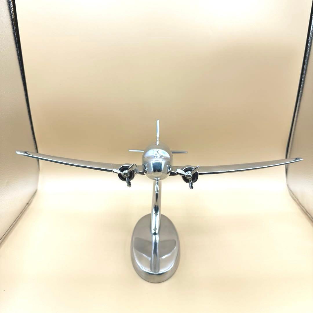 DULTON ダルトン DC-3 plane L 飛行機 アルミ オブジェ 置物