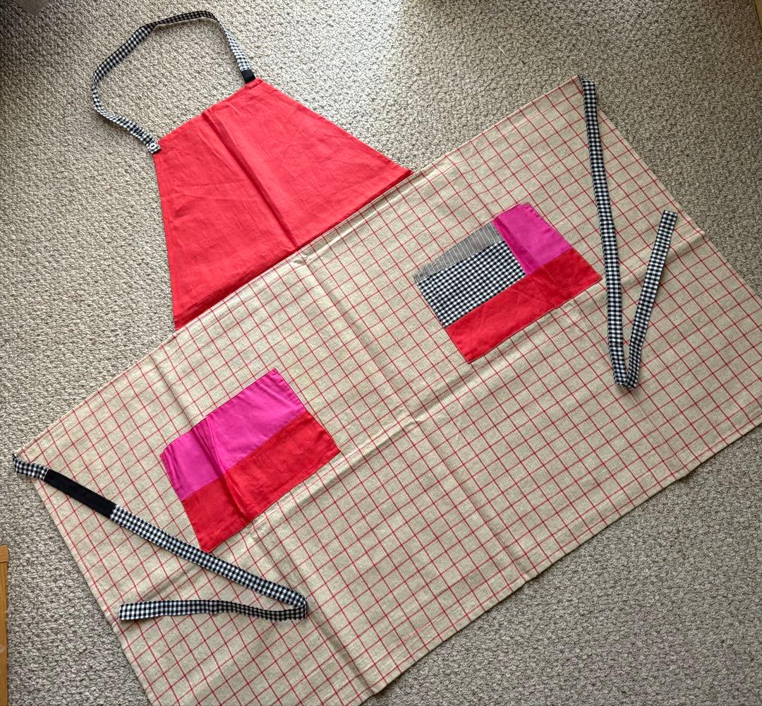 ポットアンドティ10周年記念エプロン雑誌掲載品一点物新品pot and tea