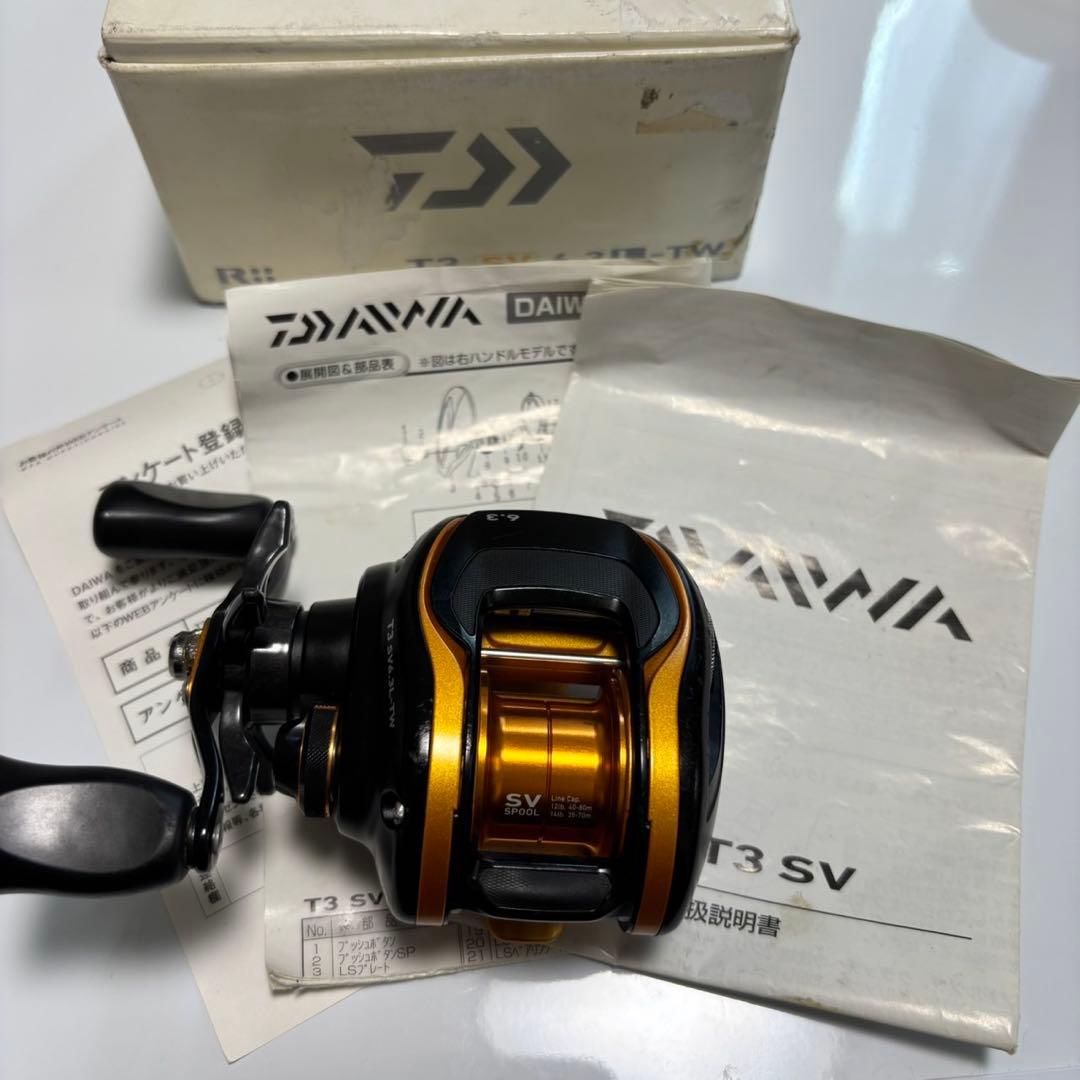 DAIWA T3 SV 6.3 Ｌ-TW 左巻き　ベイトリール