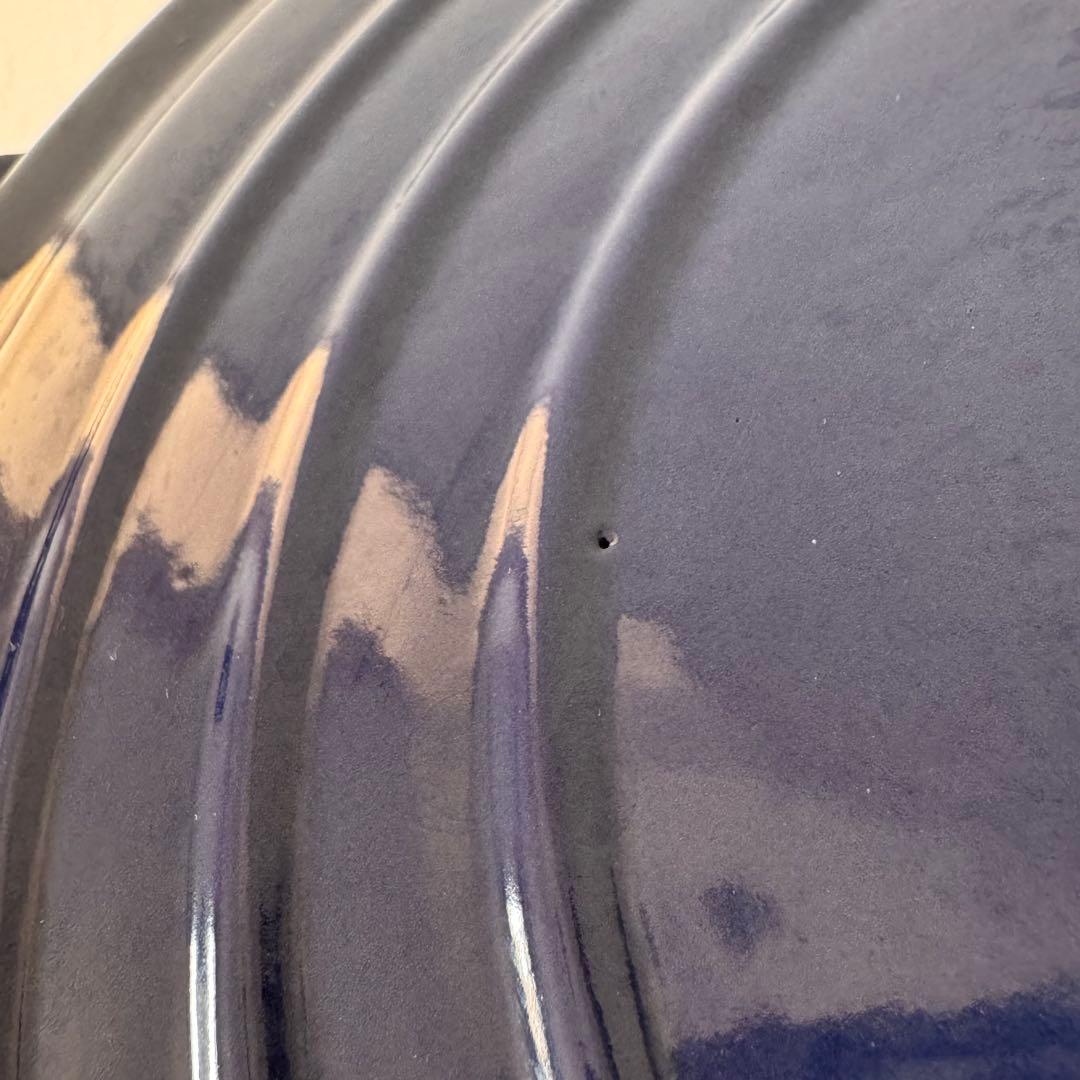 LE CREUSET  ココットロンド インディゴブルー 26cm　ルクルーゼ