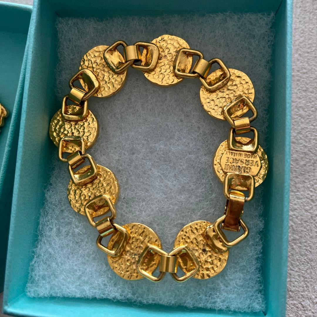 VERSACE ヴェルサーチ メデューサ ブレスレット＆イヤリング セット 金