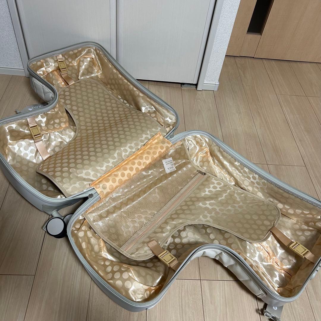 NORICCO ノリッコ 子供乗れるスーツケース 折りたたみパステルグレージュ