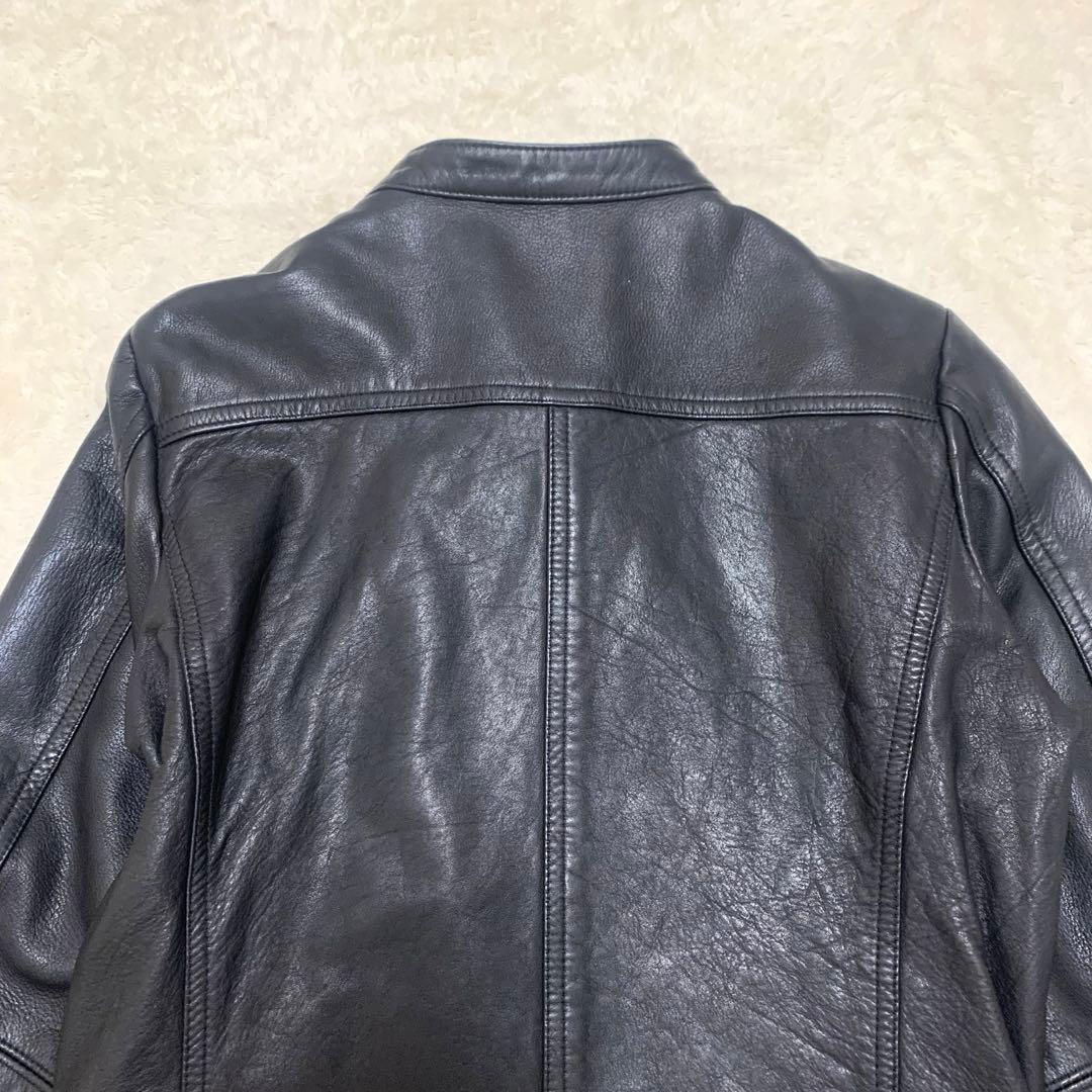 もも様NOBLE ノーブル ライダースジャケット ラムレザー 本革 ゴールド金具