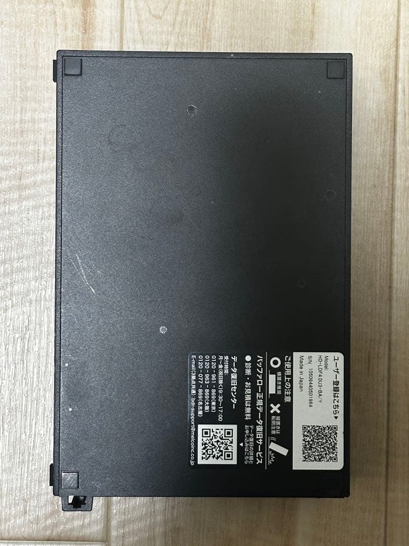 BUFFALO 4TB 外付けハードディスク