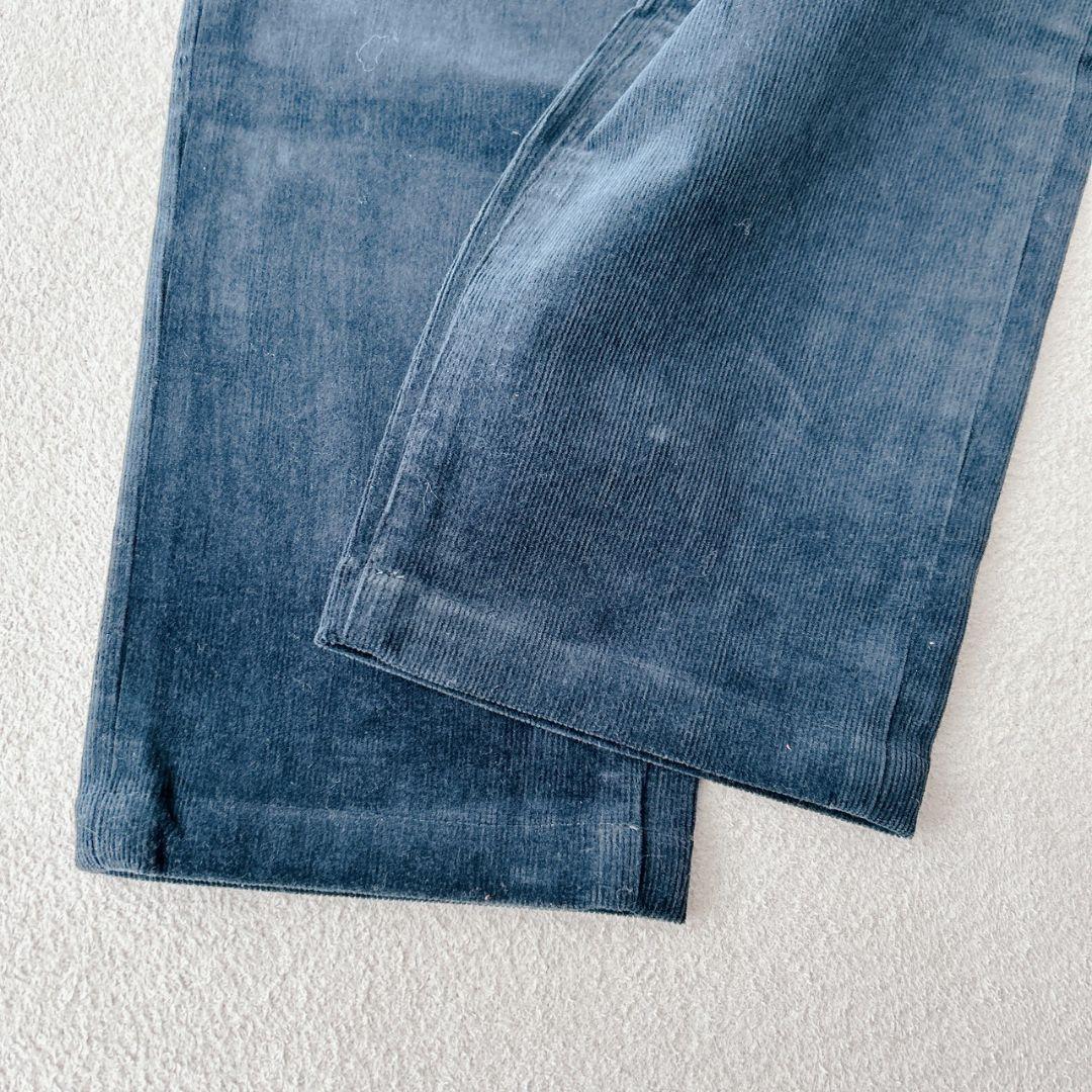 新品タグ付✨マークアンドロナ　コットンコーデュロイパンツ　　ゴルフ　ネイビー　L