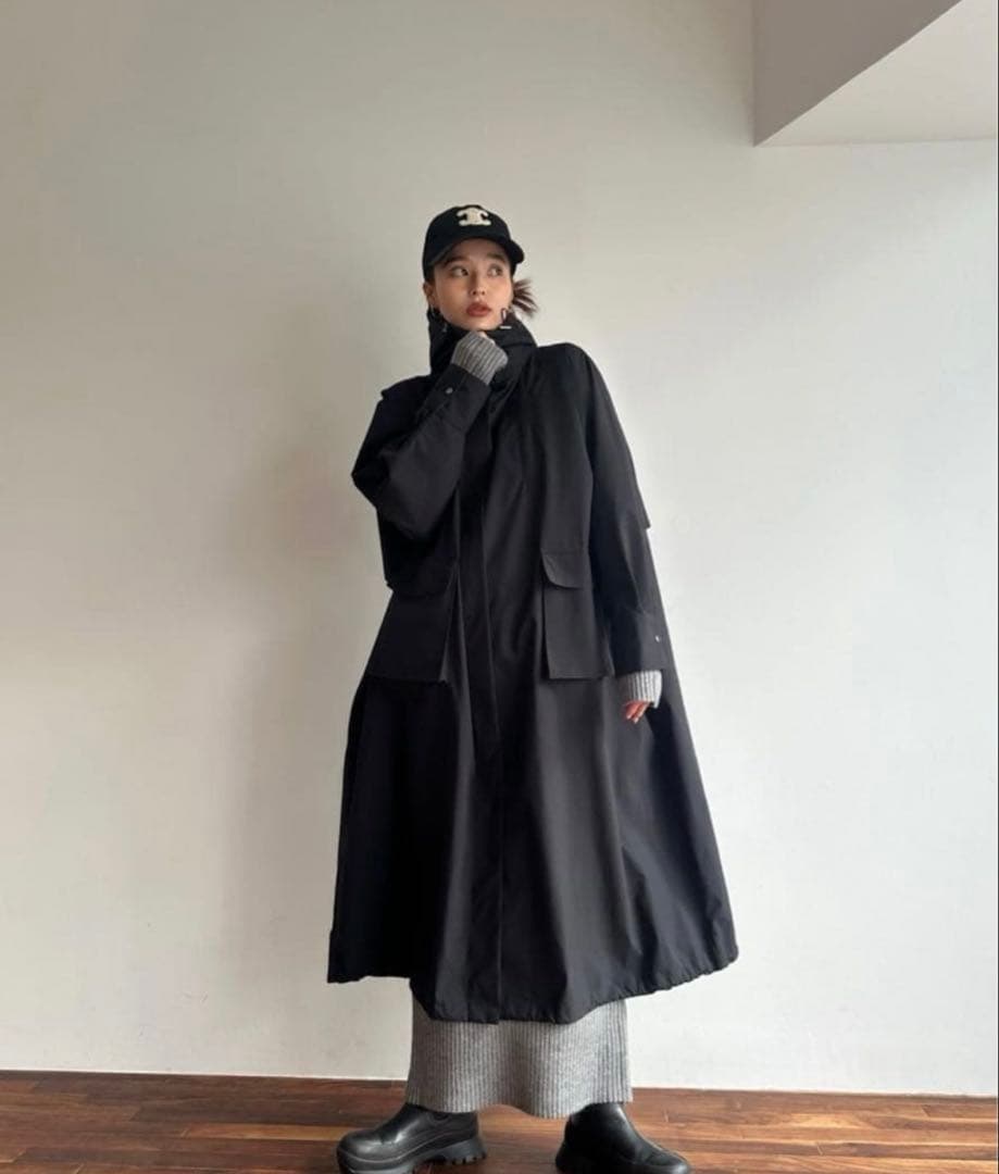 Trunc88 Waterproof Tech Coat レインコート　黒