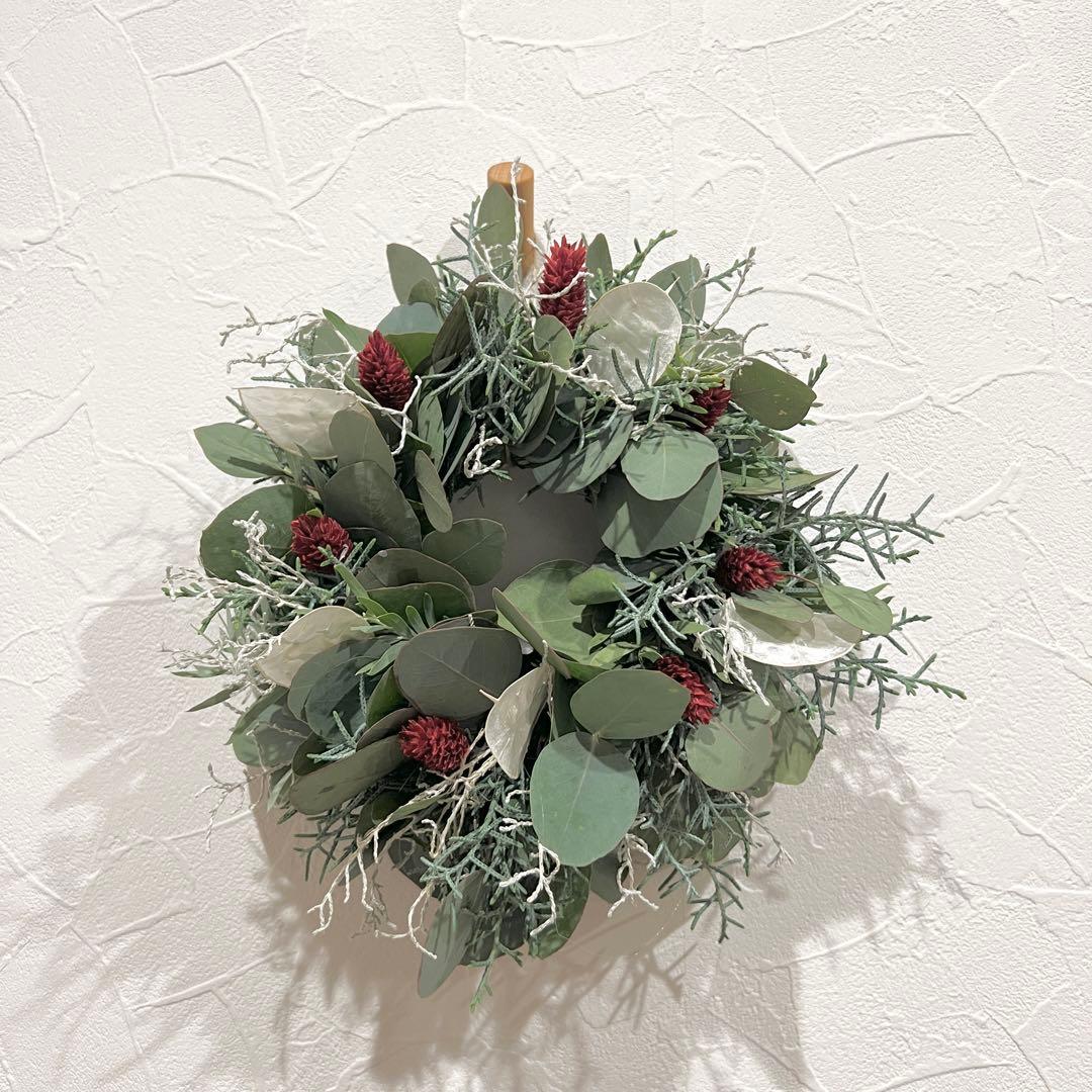 ポポラスとルナリアのクリスマスリース* *ラッピング無料 冬 プレゼント