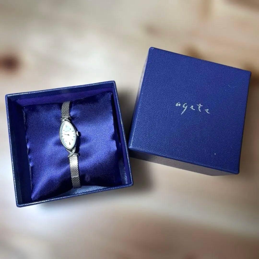 美品　agete classic K10アガット レディース腕時計　箱入り
