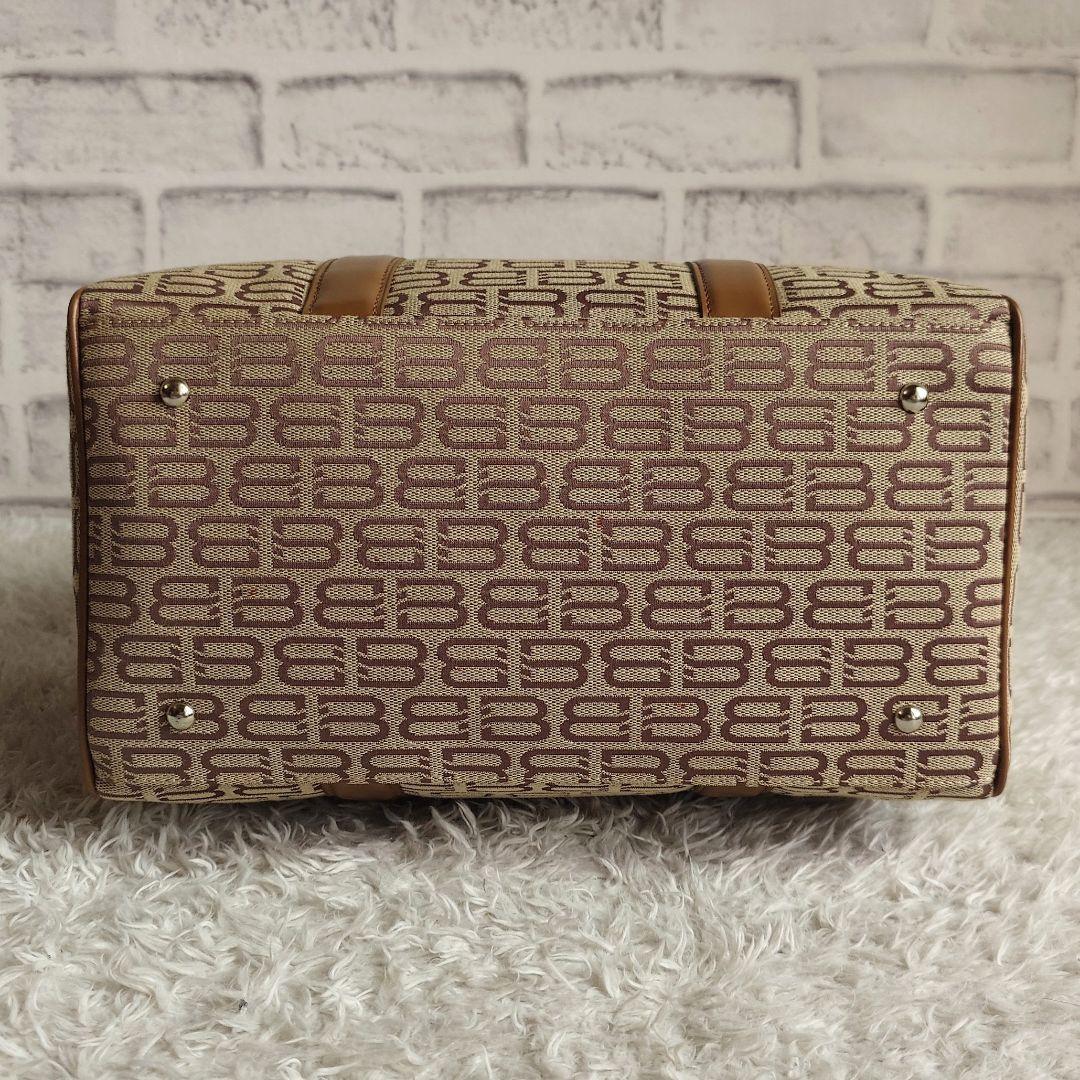 バレンシアガ ボストンバッグ BBロゴ シルバーチャーム ユニセックス ブラウン