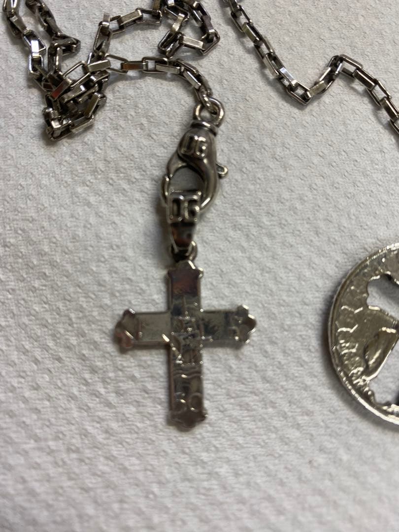 HYDE着用　ヴィンテージ D&G クロス チェーンネックレス