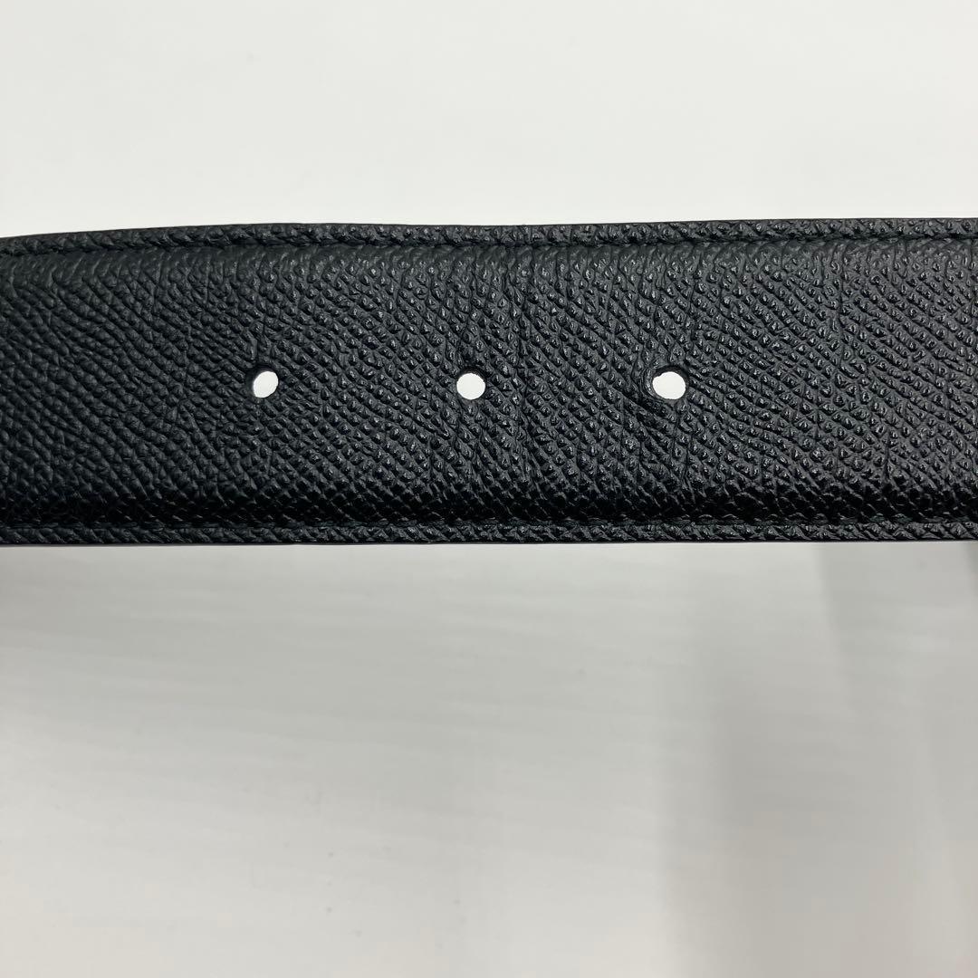 箱付き極美品✨ブルガリ ベルト サークルロゴ ビーゼロワン レザー ブラック