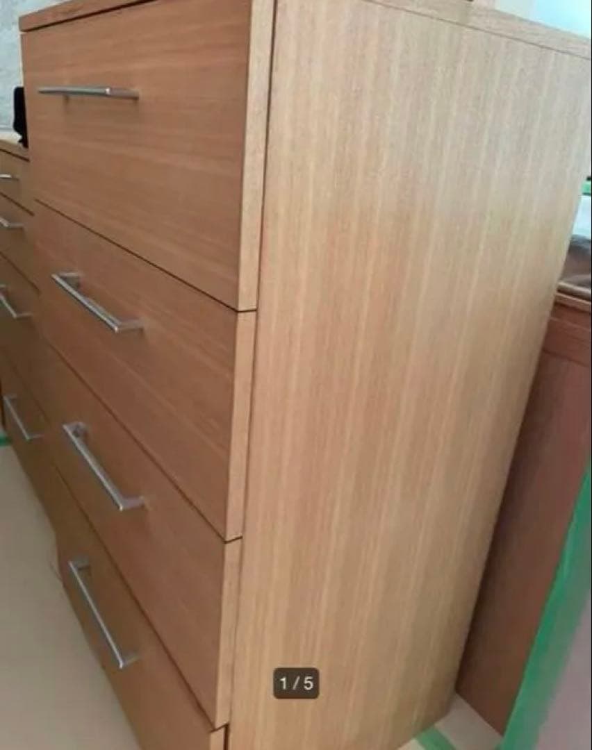 【お買い得！】木製シンプルモダンチェスト 4段