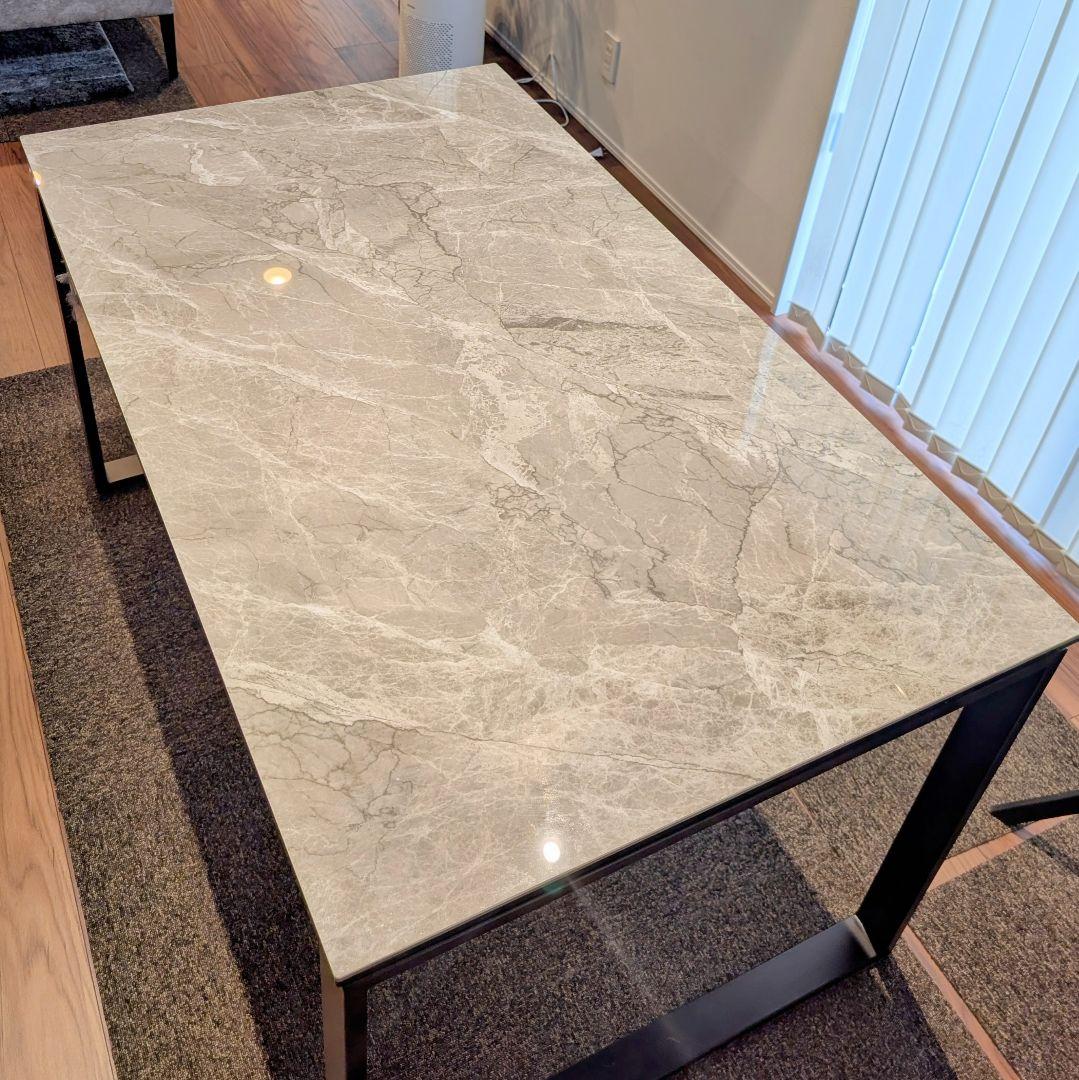 【美品】ニトリセラミックダイニングテーブル135幅