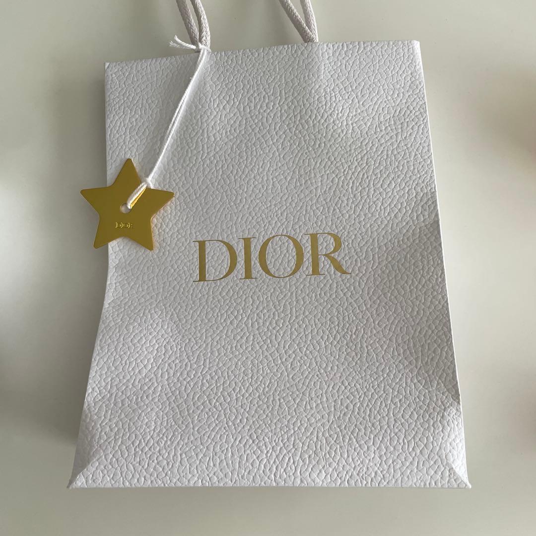 Dior 三つ折り財布 ネイビー/ベージュ
