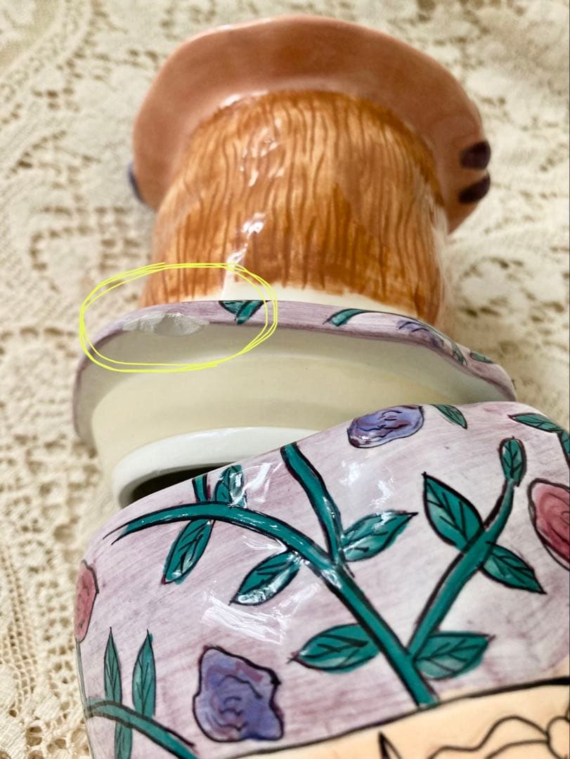 最終価格　貴重ヴィンテージ　米Susan paley 可愛い♪陶器クッキージャー