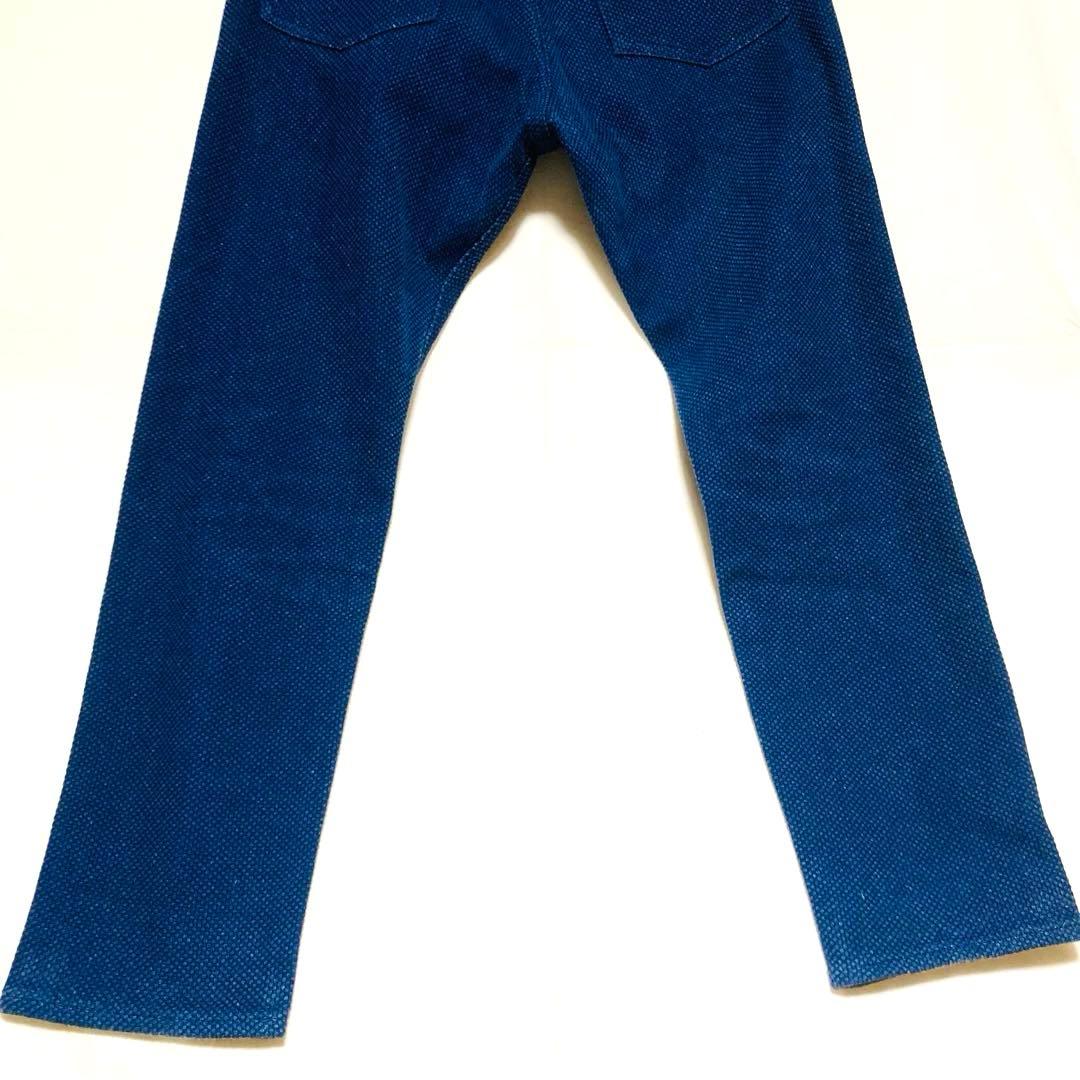 桃太郎ジーンズ W32 刺し子ナローテーラードパンツ M〜L相当 日本製