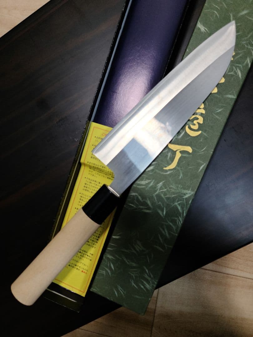 三徳包丁　粉末ハイス鋼　堺打刃物　6寸