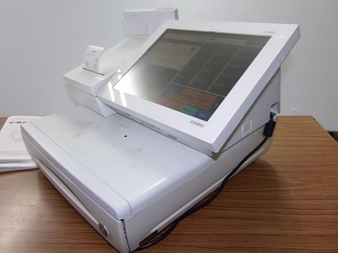 白1117店名設定無料カシオAndroidV-R200インボイスPOSレジスター