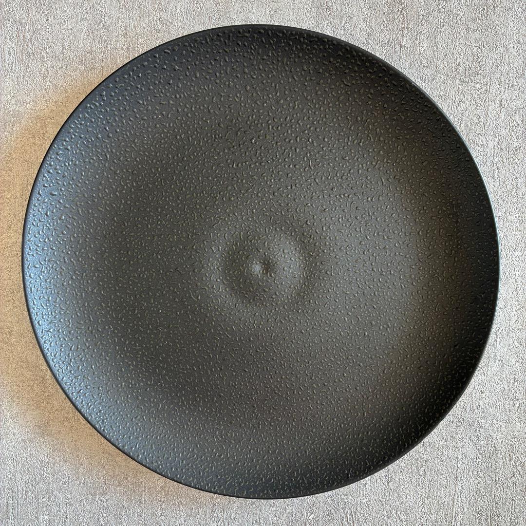BERNARDAUDベルナルド Bulle Sable noir 皿 22cm