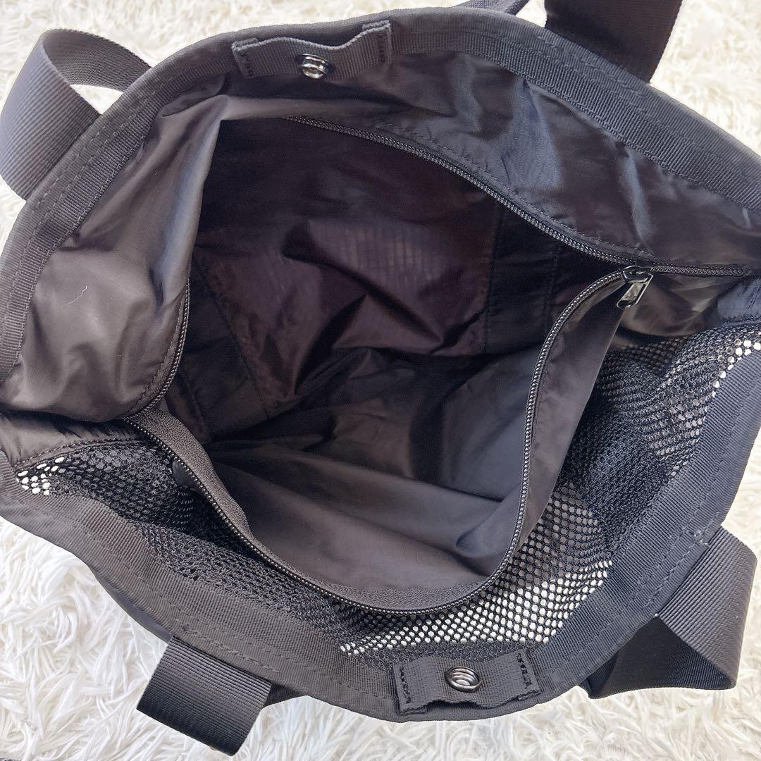 未使用級✨ブリーフィング メッシュトート 黒 ナイロン 大容量 肩掛け通勤