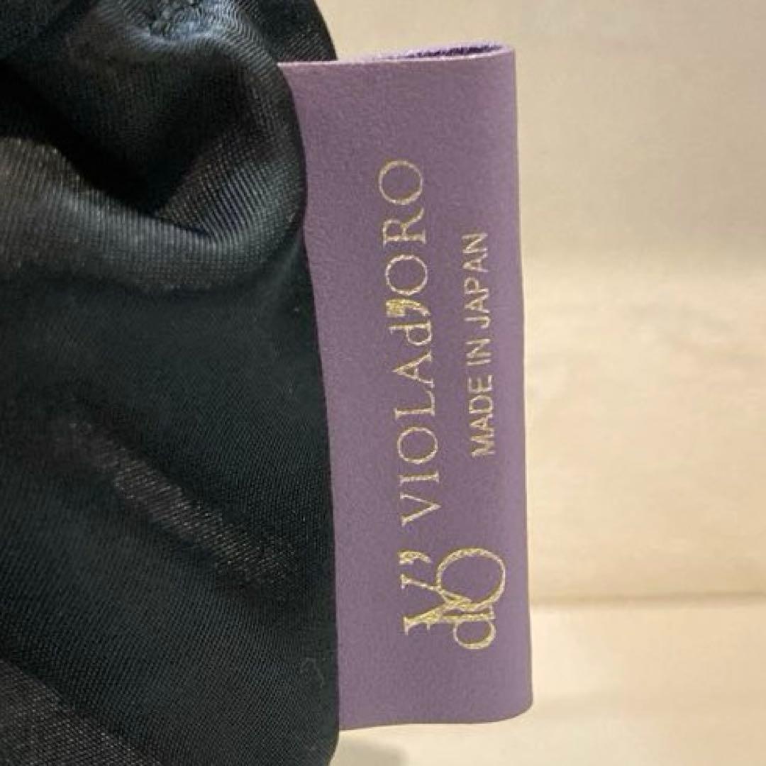 【美品】VIOLAd’ORO BIANCA トートバッグ S 2WAY 黒