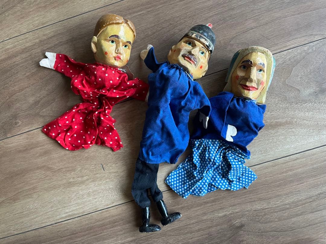 1920年代　ドイツ製　木彫り　パペット