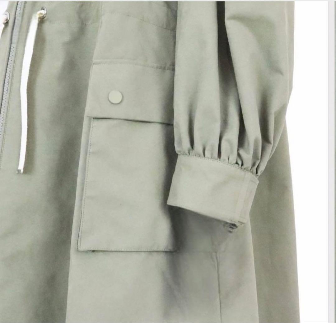 【新品】ボーダーズアットバルコニー ボリュームスリーブ コート　カーキ