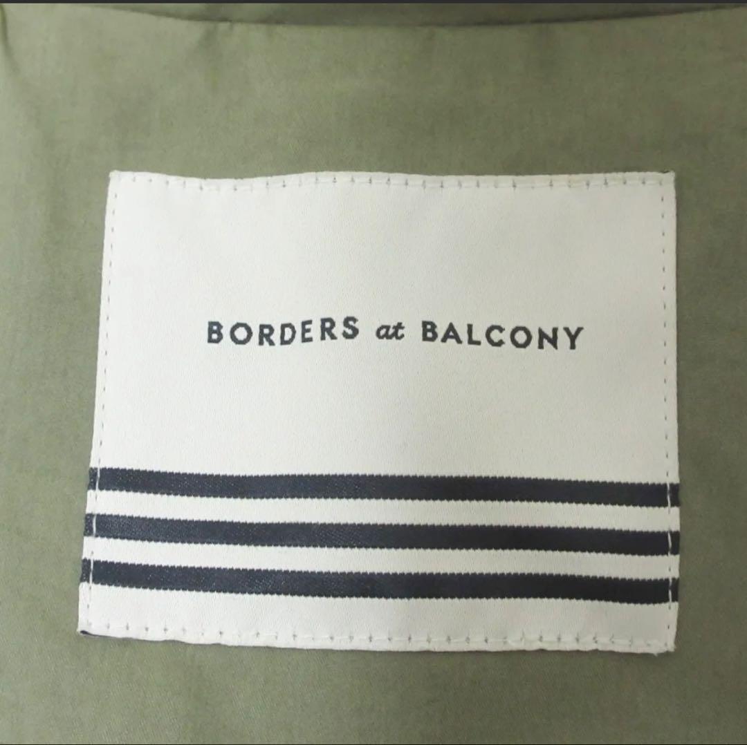 【新品】ボーダーズアットバルコニー ボリュームスリーブ コート　カーキ