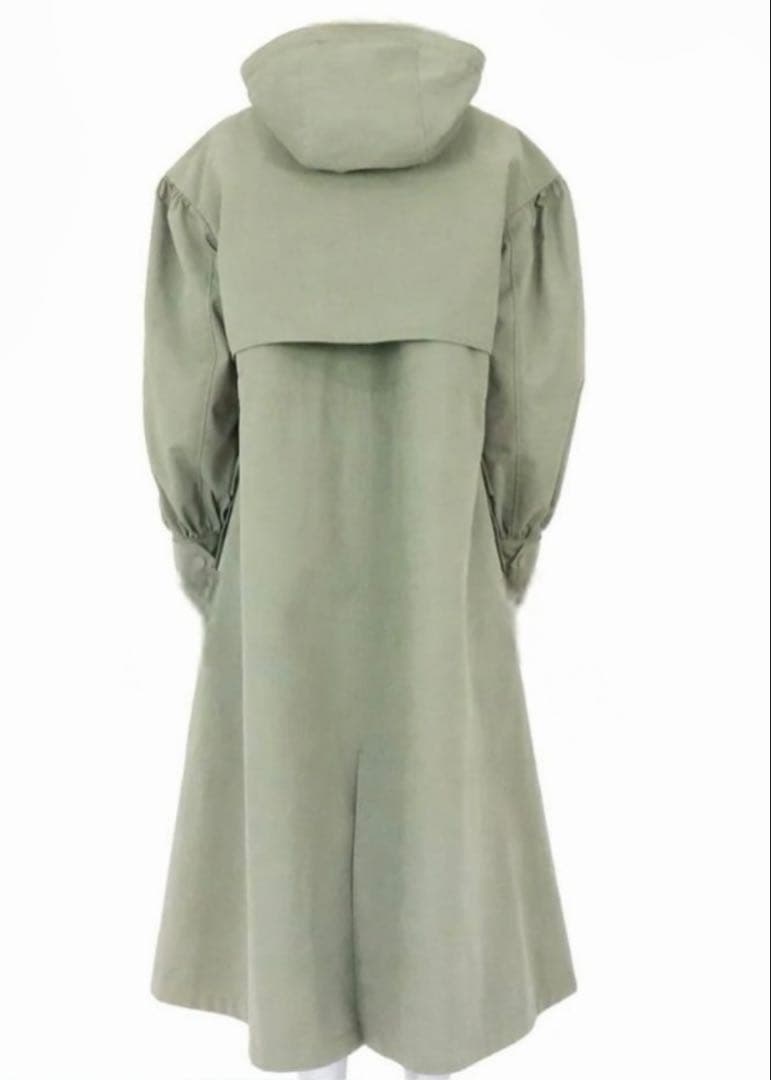 【新品】ボーダーズアットバルコニー ボリュームスリーブ コート　カーキ