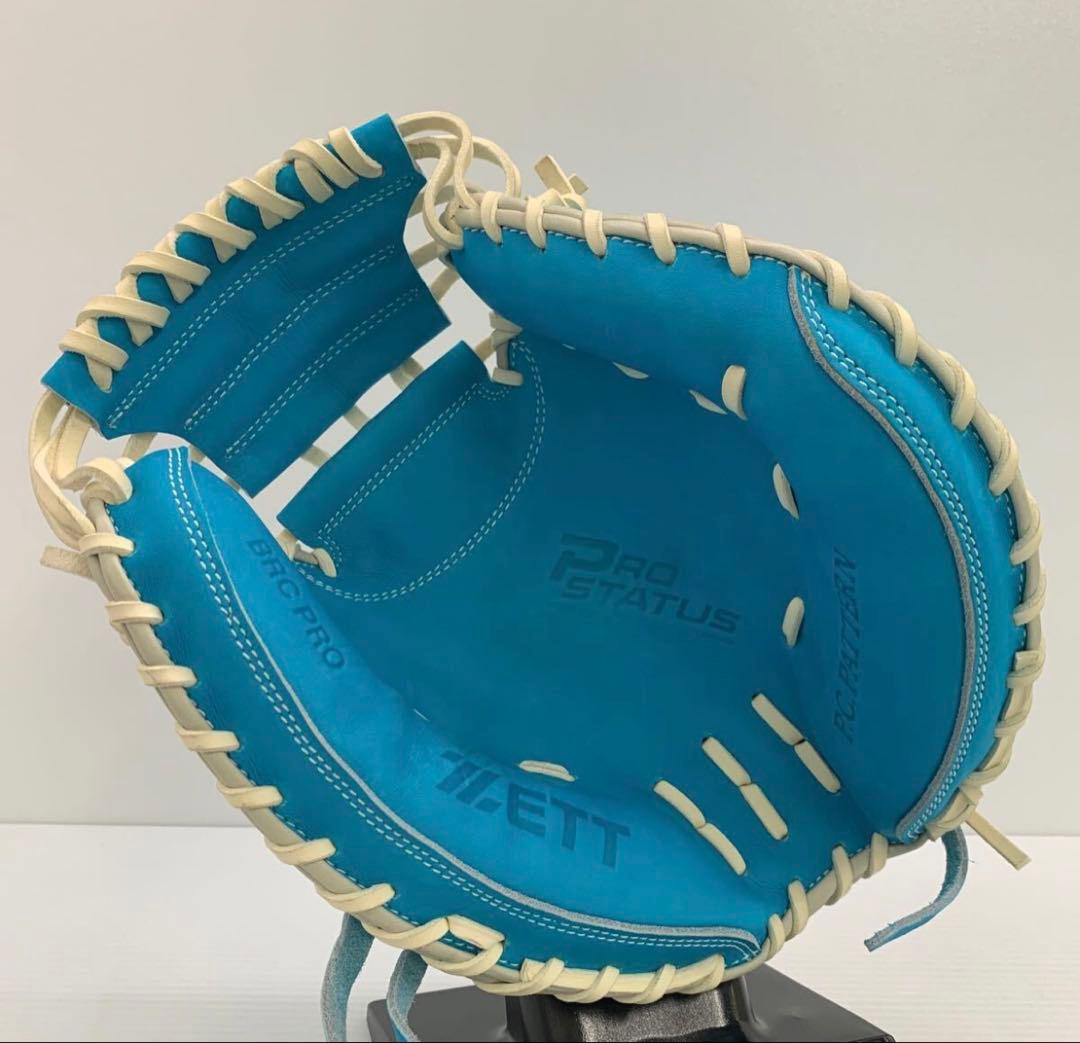 ZETT プロステイタス 軟式オーダー キャッチャーミット 刺繍入り