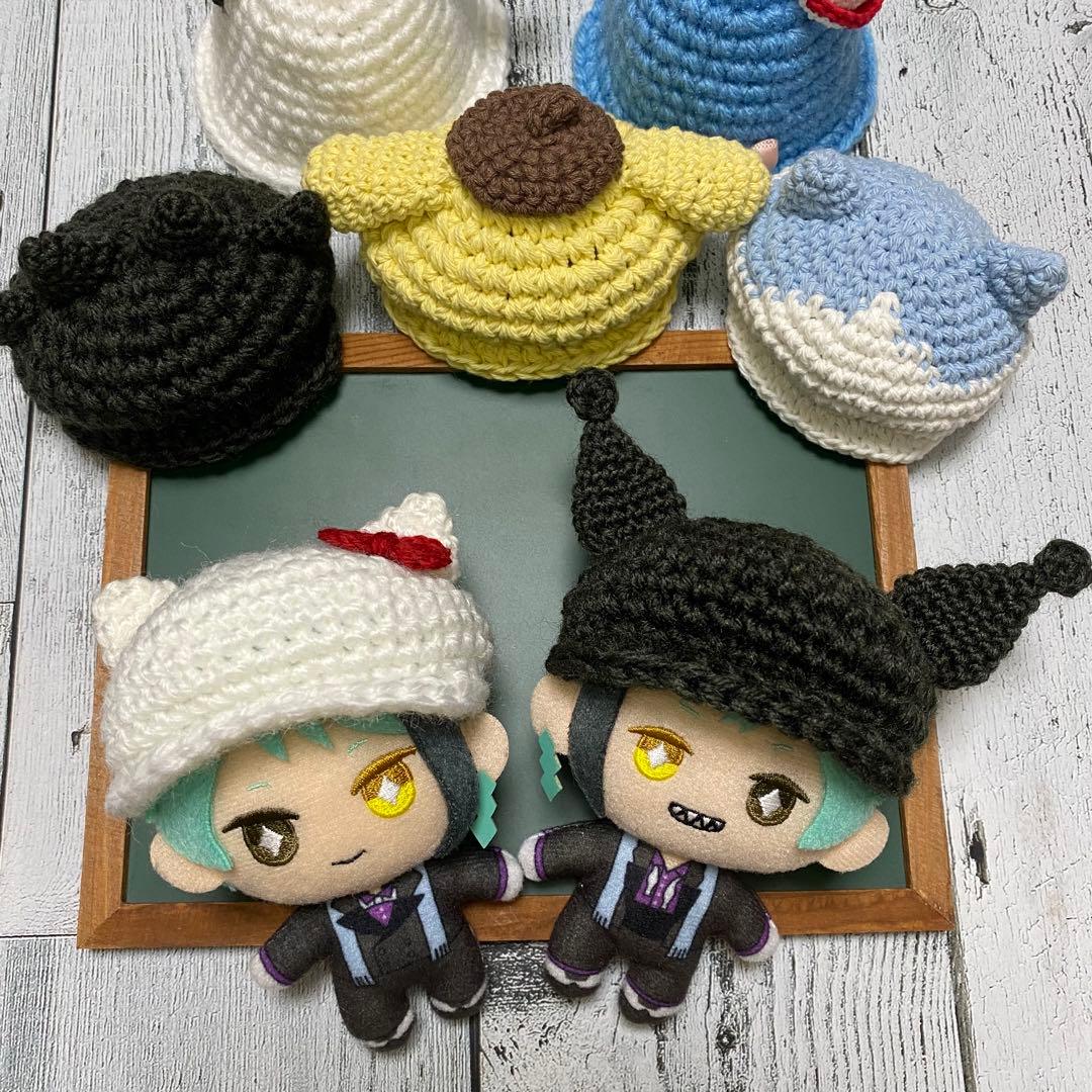 ぬい服　耳付き帽子7点