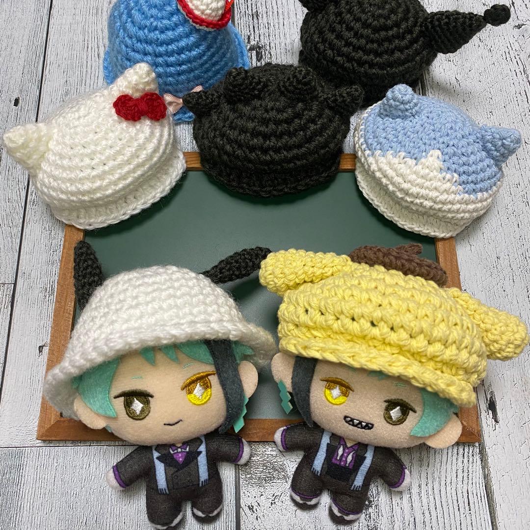 ぬい服　耳付き帽子7点