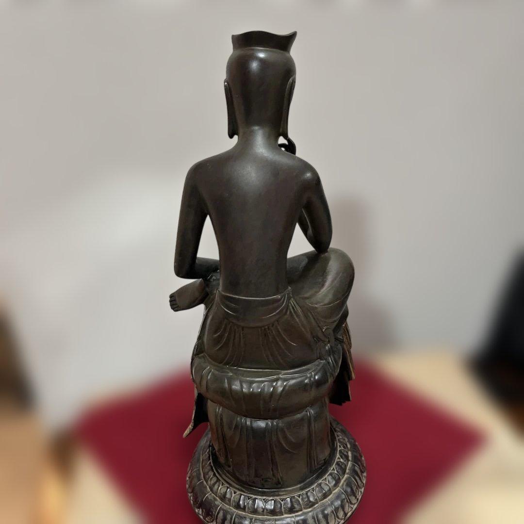 25センチ金属仏像