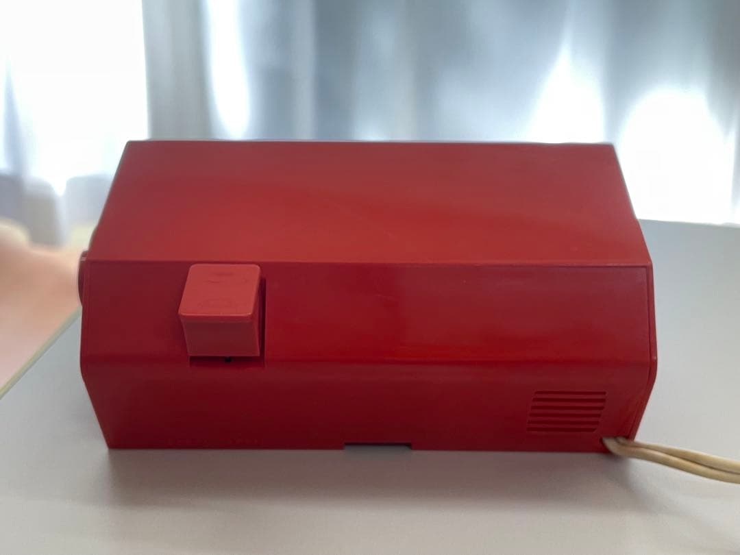 COPAL コパル　パタパタ時計　レッド×ベージュ