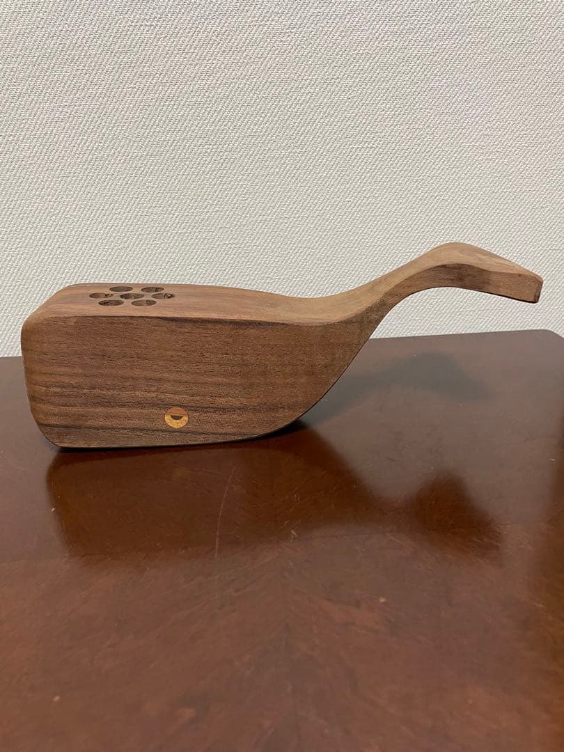クジラ型ツールスタンド（大）ウォルナット材　ナンタケットバスケット