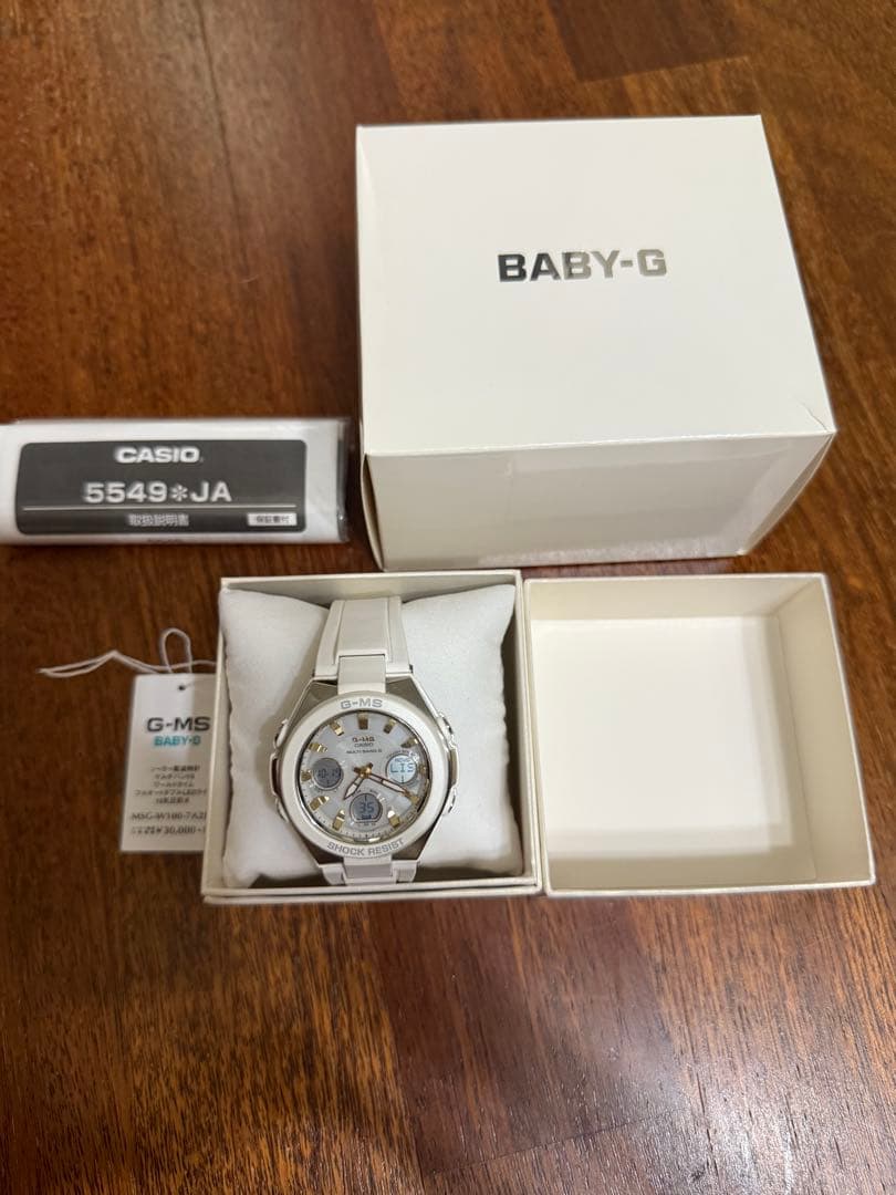 CASIO BABY-G 腕時計 ホワイト MSG-W100-7AJF