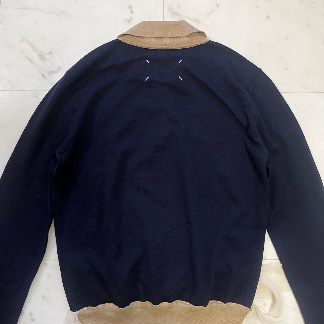 Maison Margiela ドッキングデザインポロニット ステッチ Sサイズ